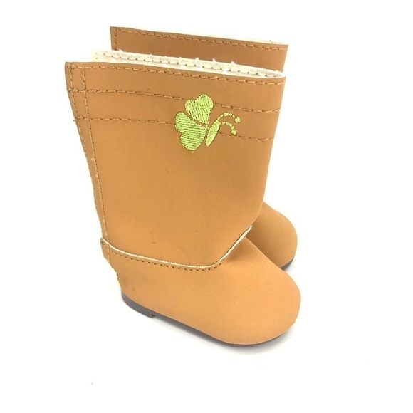 American Girl Company True Spirit Outfit Boots Doll Shoes Embroidered Butterfly - Picture 7 of 7